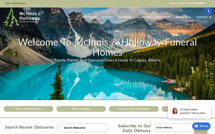 Screenshot of mhfh.com