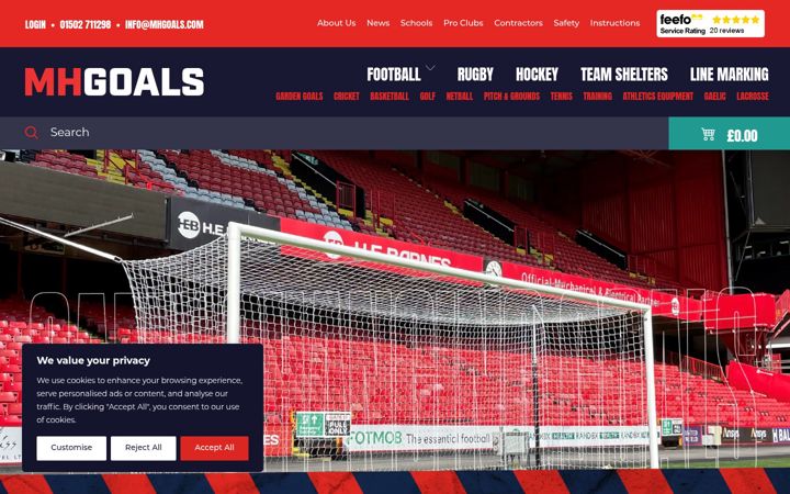 Screenshot of mhgoals.com