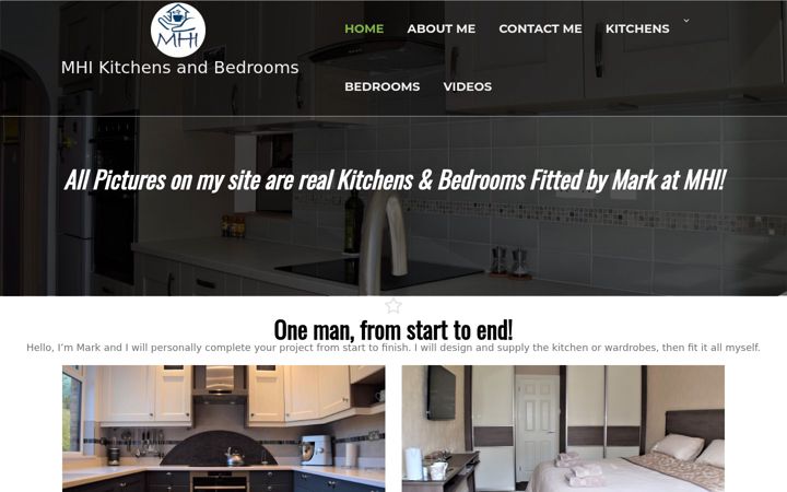 Screenshot of mhikitchens.com