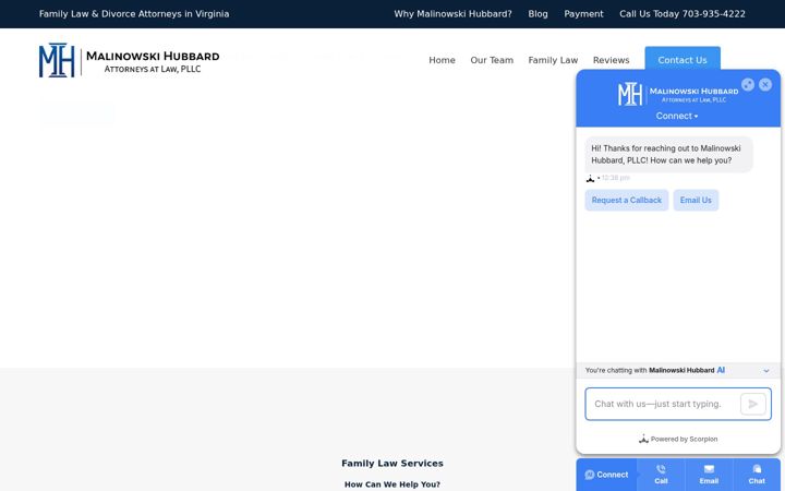 Screenshot of mhlawpllc.com