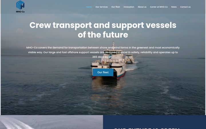 Screenshot of mho-co.dk