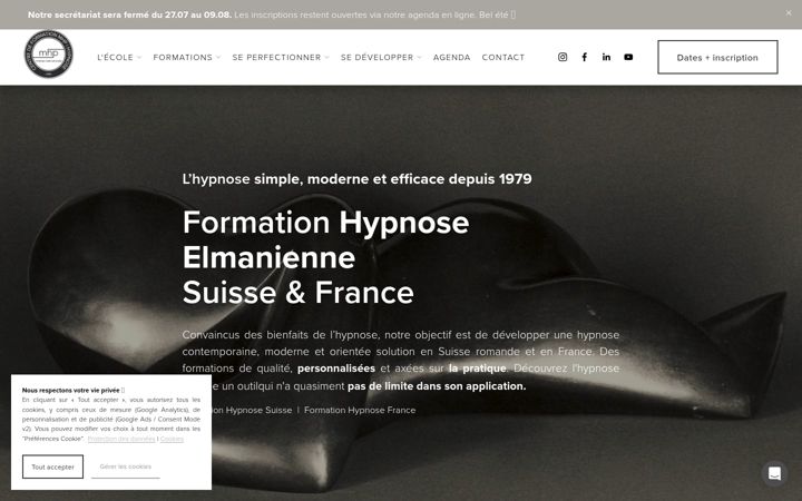 Screenshot of mhp-hypnose.com
