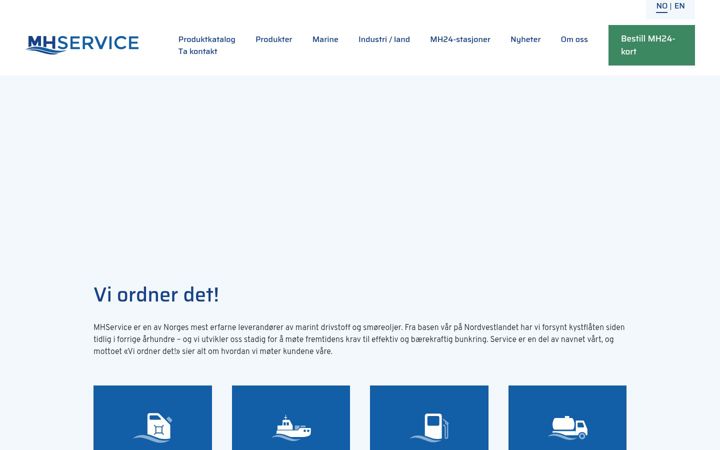 Screenshot of mhservice.no