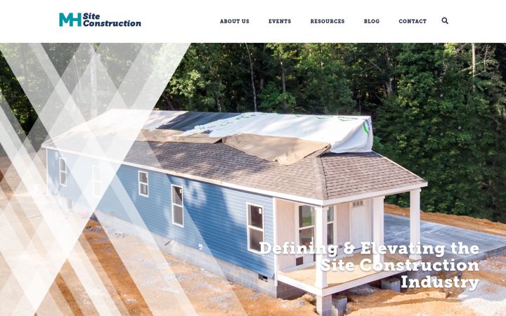 Screenshot of mhsiteconstruction.com