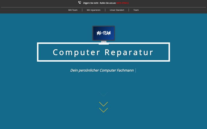 Screenshot of mhteam.bz.it