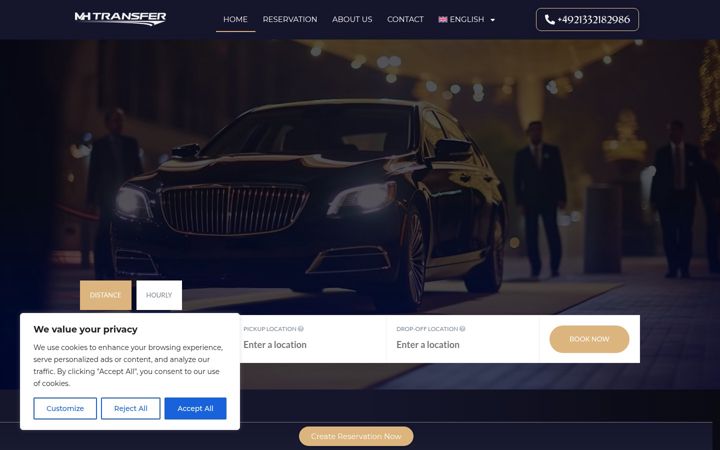 Screenshot of mhtransfer.com