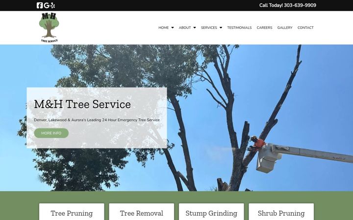 Screenshot of mhtrees.com