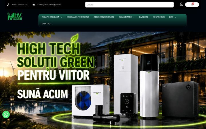 Screenshot of mhvenergy.com