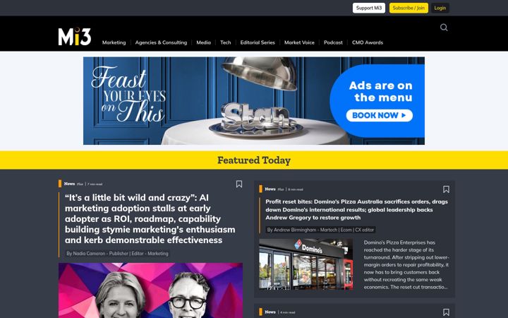 Screenshot of mi-3.com.au