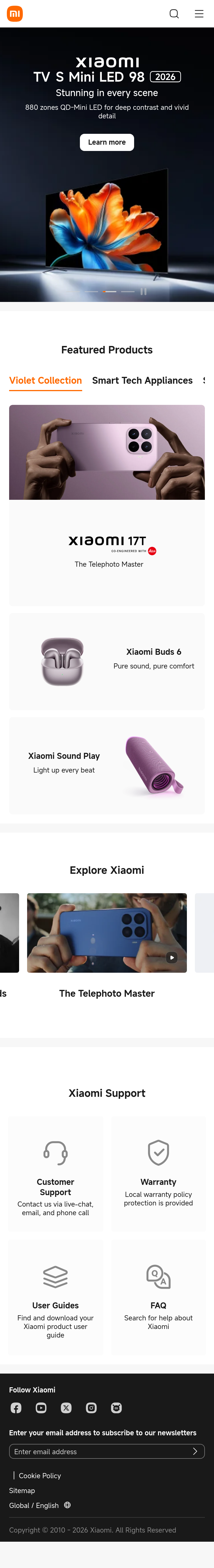 Mobile screenshot of mi.com
