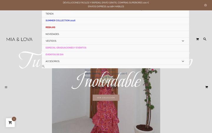 Screenshot of miaandlova.com