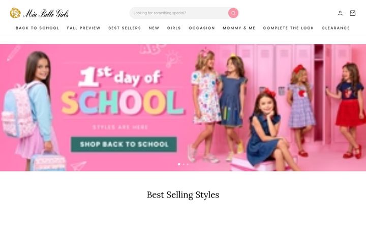 Zrzut ekranu miabellegirls.com