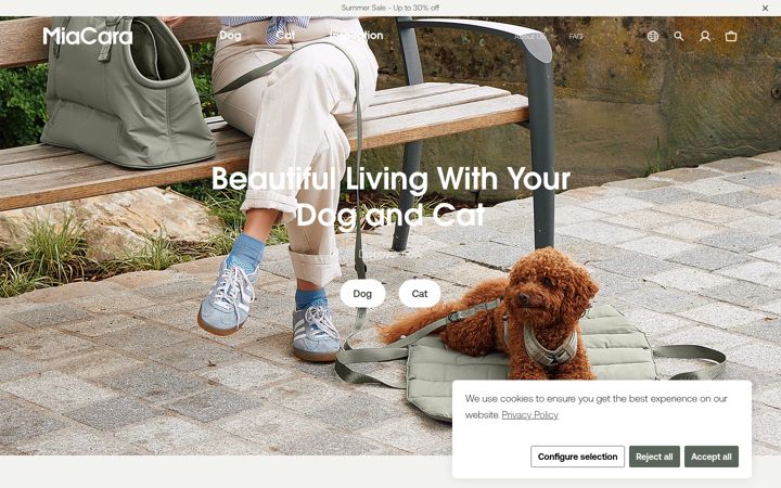 Screenshot of miacara.com