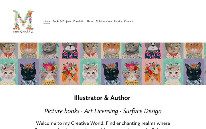Screenshot of miacharro.com