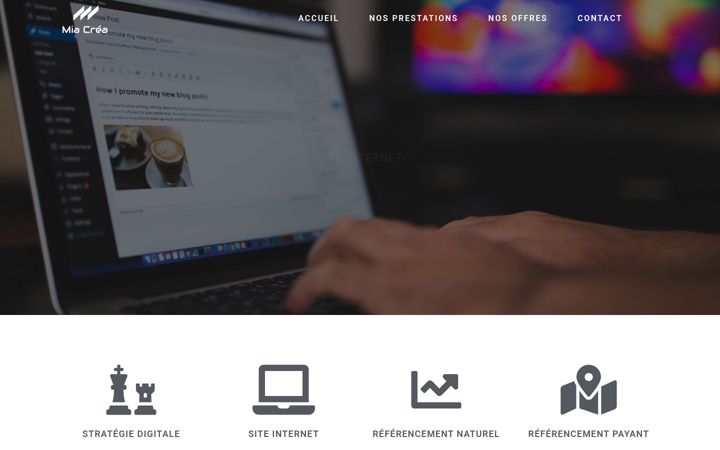 Screenshot of miacrea.com