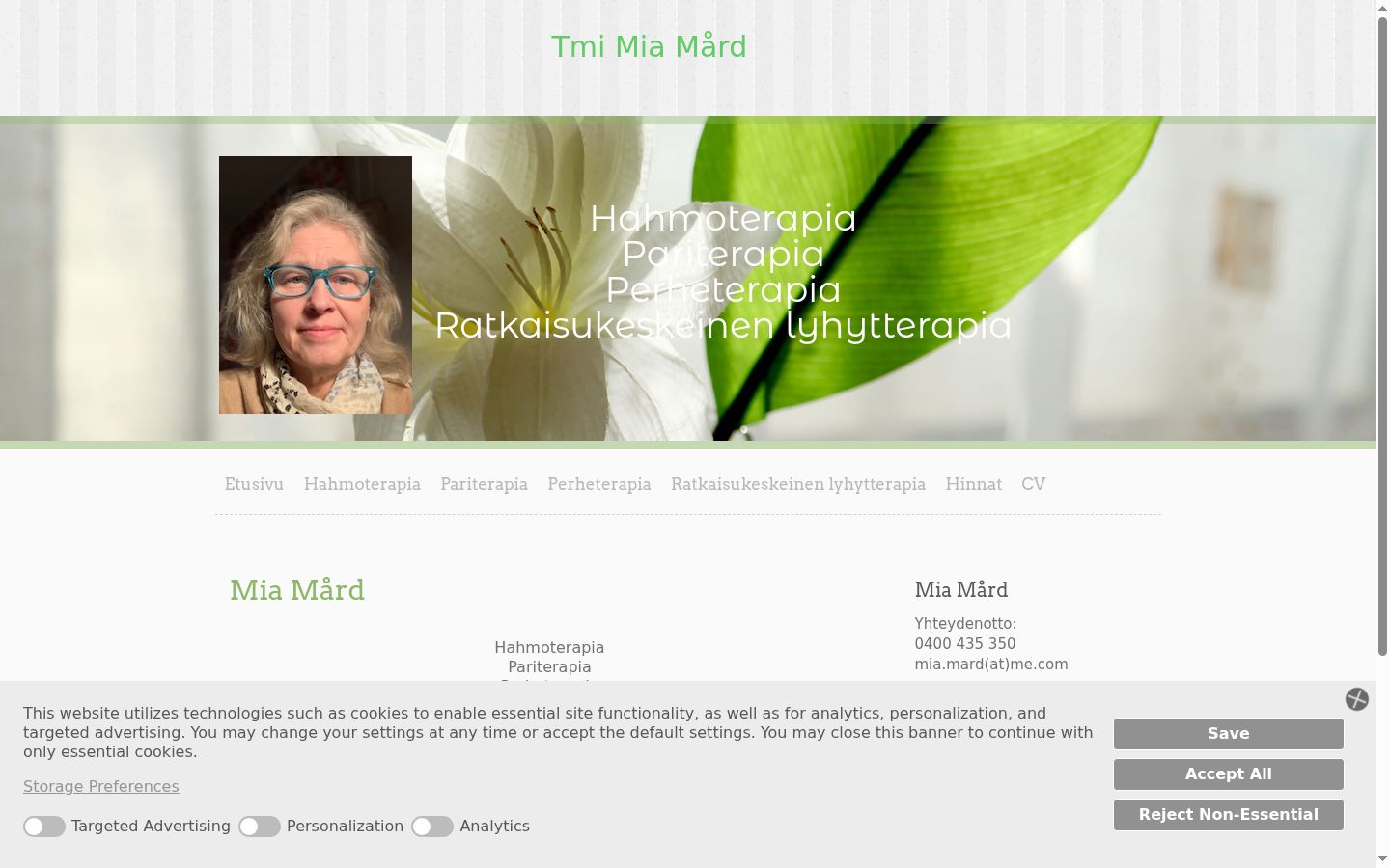 Screenshot tal-banner tal-kunsens muri qabel kwalunkwe interazzjoni