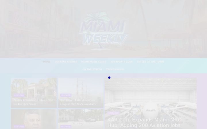 Screenshot of miami-weekly.com