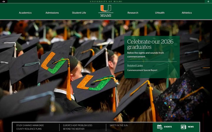 Screenshot ta' miami.edu