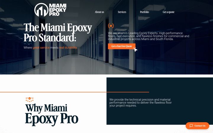 Screenshot of miamiepoxypro.com
