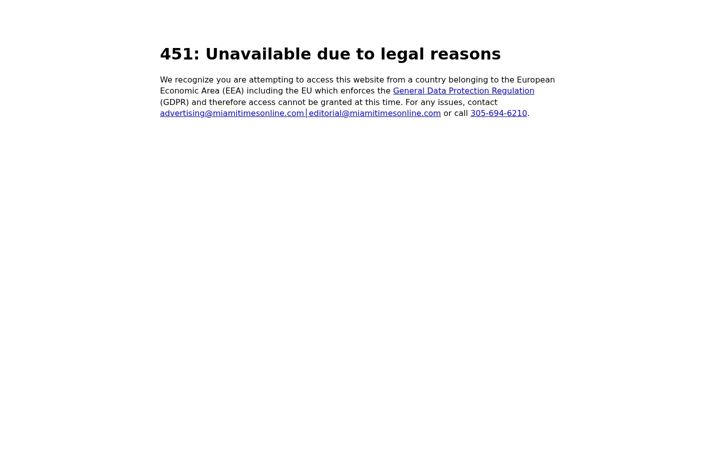 Screenshot of miamitimesonline.com