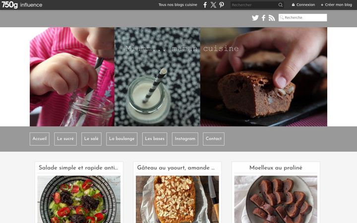 Screenshot of miammamancuisine.com