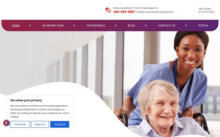 Screenshot of miamorehomehealth.com