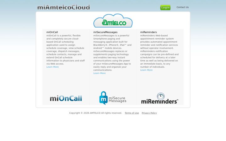Screenshot of miamtelcocloud.com