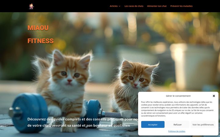 Screenshot of miaoufitness.com