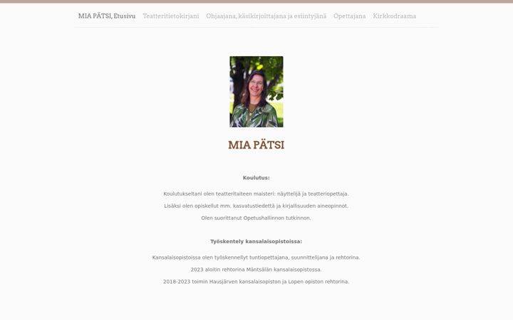 Screenshot of miapatsi.com
