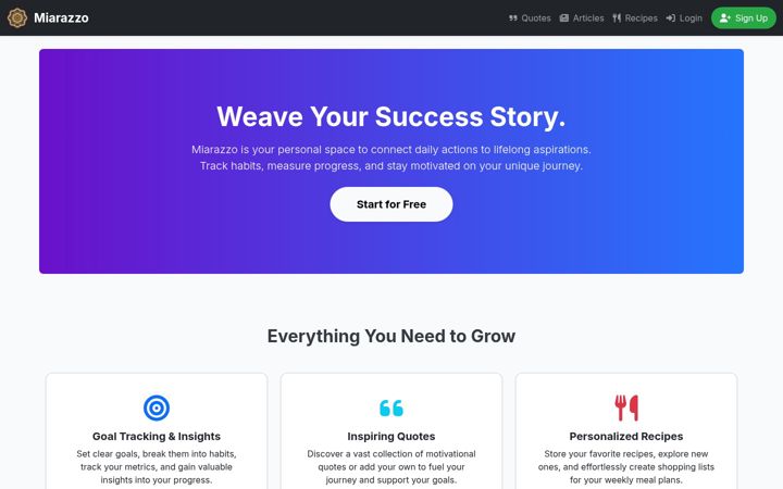 Screenshot of miarazzo.com
