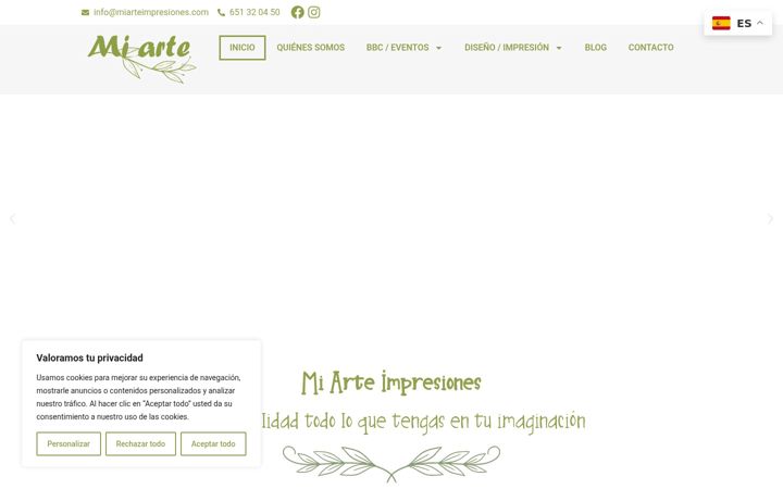 Screenshot of miarteimpresiones.com