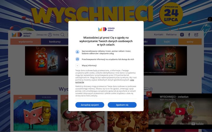 Screenshot of miastodzieci.pl