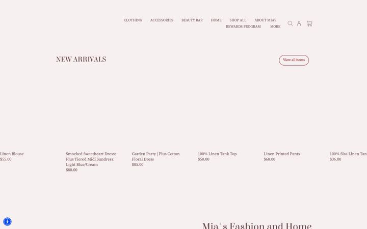 Screenshot of miasvibrantstyle.com