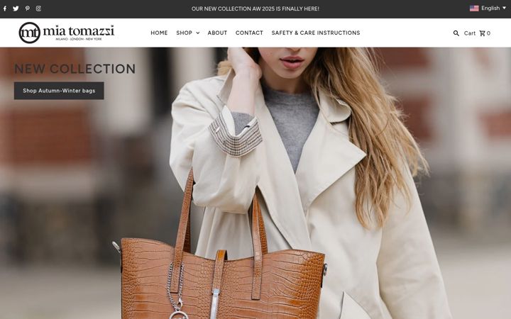 Screenshot of miatomazzi.com