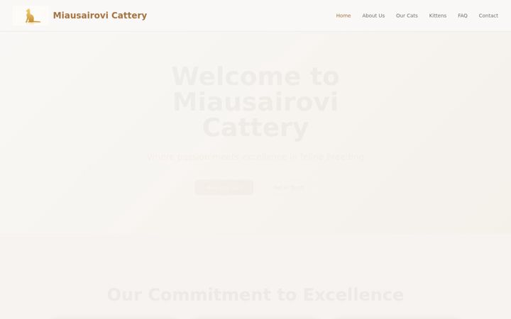 Screenshot of miausairovi.com