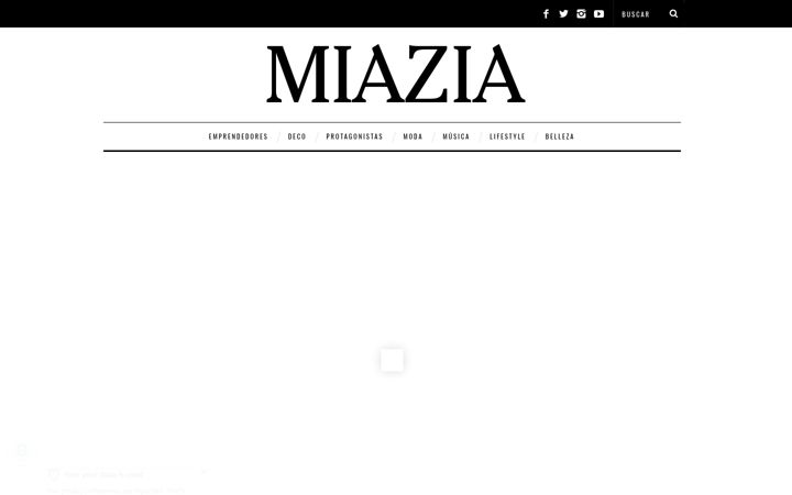 Screenshot of miaziamagazine.com