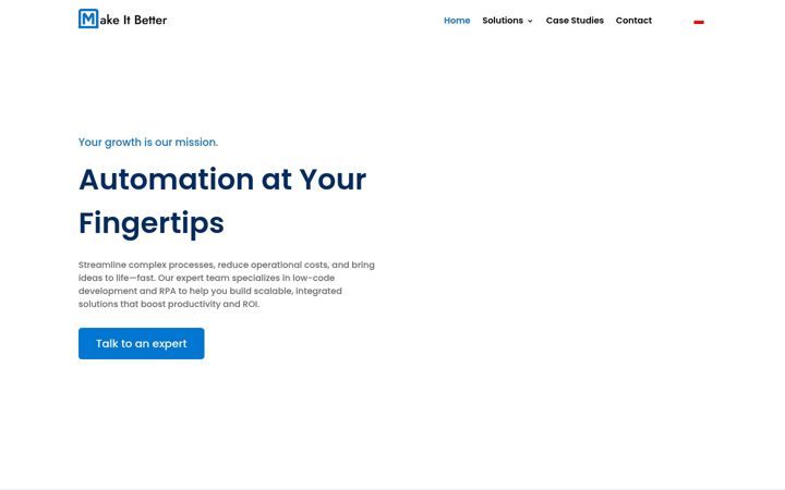 Skærmbillede af mib-rpa.com