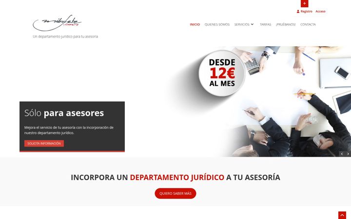 Screenshot of mibufete.com