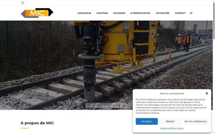 Screenshot of mic-industrie.com