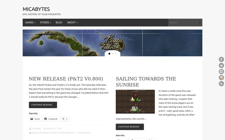 Screenshot of micabytes.com