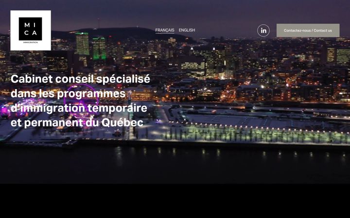 Screenshot of micaimmigration.com