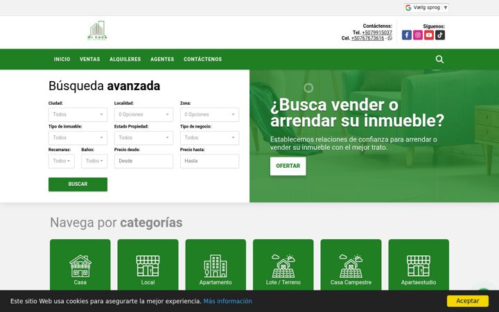 Screenshot of micasaasidegrandebienesraices.com