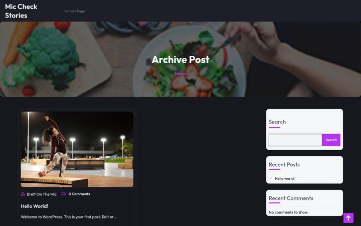 Screenshot of miccheckstories.com