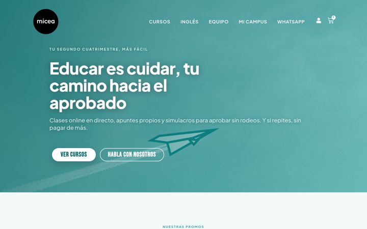 Screenshot of miceanou.com