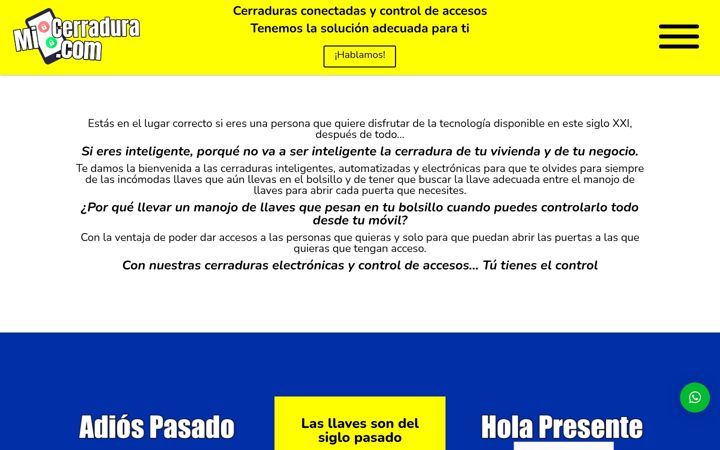 Screenshot of micerradura.com