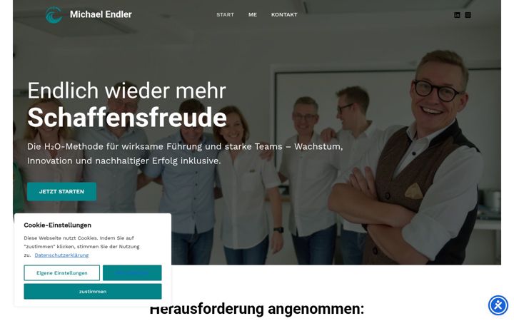 Screenshot of michael-endler.com
