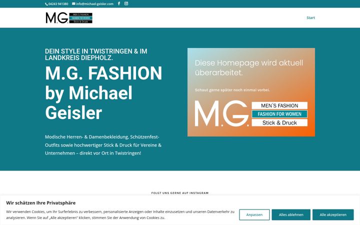 Screenshot of michael-geisler.com