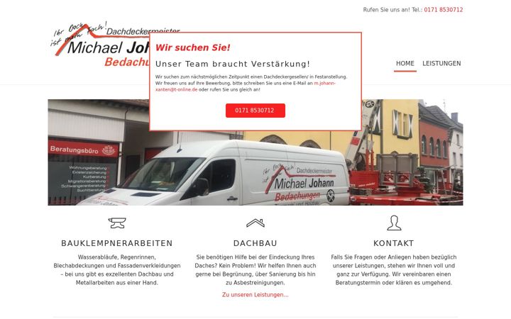 Screenshot stránky michael-johann-bedachungen.de