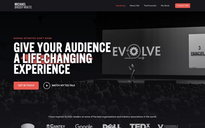 Screenshot of michaelbrodywaite.com