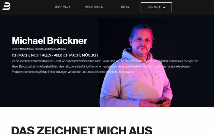 Screenshot of michaelbrueckner.com